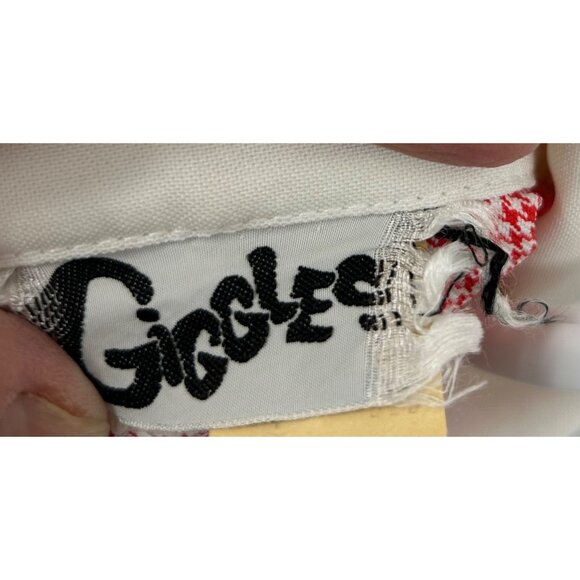 Vintage 70s Red & White Western Shirt Houndstooth Accents Snap Buttons  Est Sz M - Picture 4 of 6